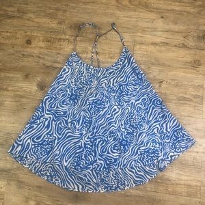 Lilly Pulitzer Tank Blouse Large Maisy Top Sz L